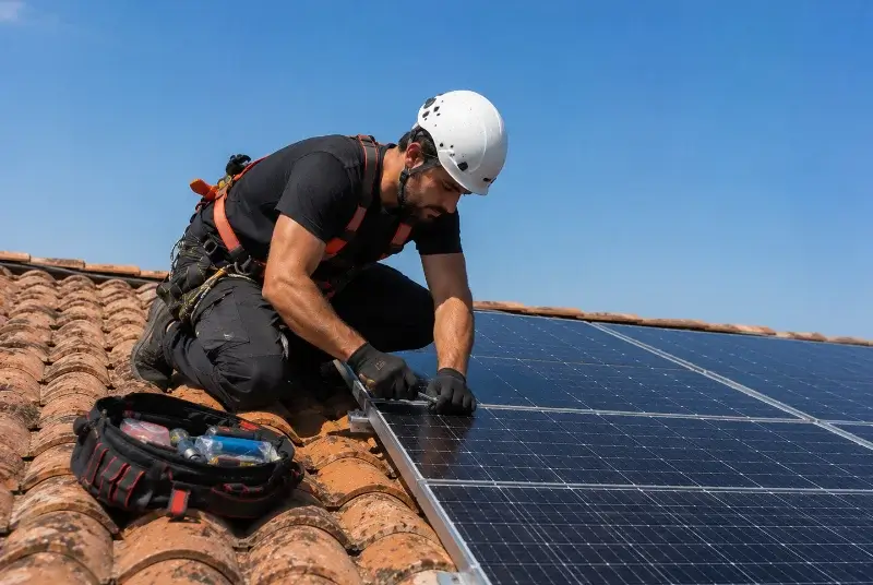 Maintenance et monitoring de panneaux solaires à Saint-Boès